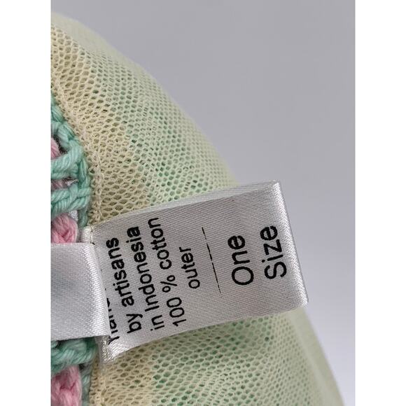 ANDI BAGUS Women's Mesh Crochet Knit Triangle 2-PC Bikini SZ OS - Picture 11 of 12